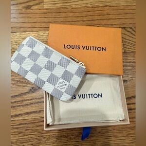 Louis Vuitton Damier Azur Key Pouch Pochette Clés - New w/Box & Dust Bag